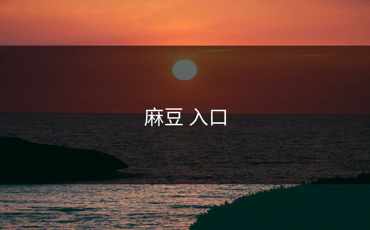 麻豆 入口
