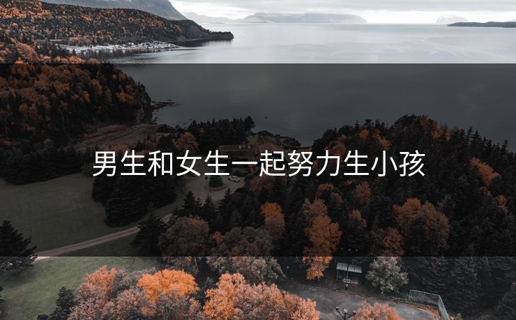 男生和女生一起努力生小孩
